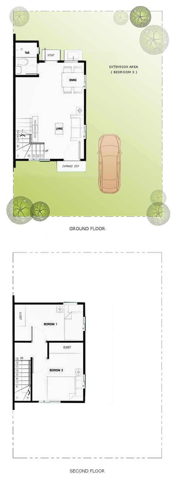 Alli Floor Plan House and Lot in Tanza